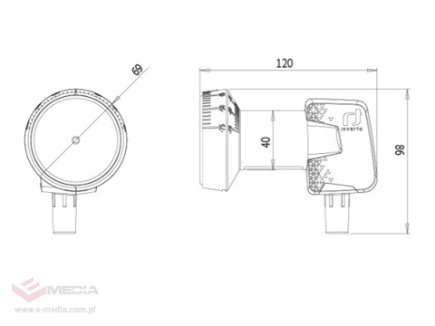 Konwerter SAT INVERTO SINGLE PREMIUM