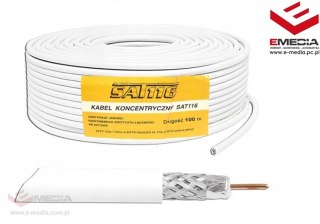 Kabel koncentryczny SAT116 1.16 Cu + 128x0.12