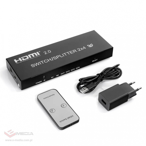 Matrix HDMI 2/4 Spacetronik SPH-M241 4K