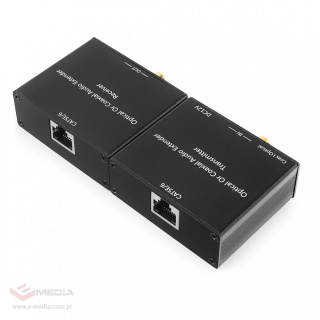 Przedłużacz Transmiter Audio Coaxial Toslink 150m LAN SPA-LHF01