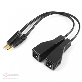 Przedłużacz Transmiter LAN Stereo Audio Jack 3.5mm 100m SPA-A02