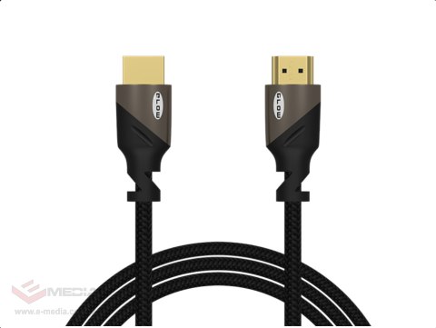 Przył.HDMI-HDMI PREMIUM 3m BLACK 4K 2.0