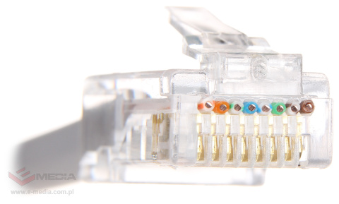 Wtyk RJ45 Cat.6 - przelotowy opak. 100 szt.