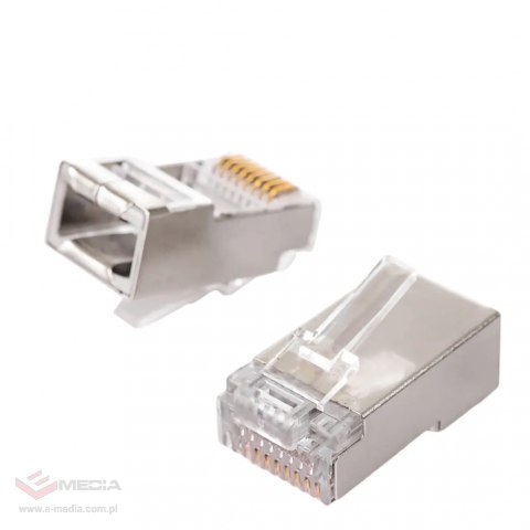 RJ45-Cat-Stecker. 5e FTP durch abgeschirmt