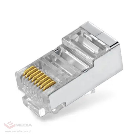 RJ45-Cat-Stecker. 5e FTP durch abgeschirmt