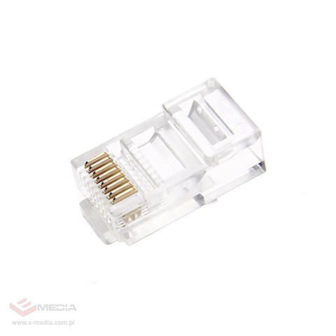 Wtyk RJ45 Cat.6 UTP - przelotowy