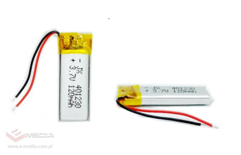 Akumulator 401230 120mAh Li-Polymer 3.7V