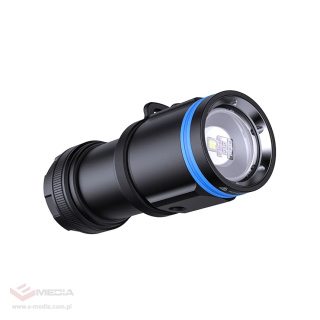 Latarka LED do nurkowania Xtar D30 - 4000lm z UV zestaw z ładowarką i akumulatorami + torba