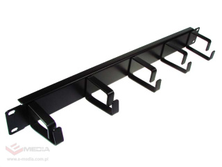 Organizer kabli Rack 19" 1U 5 uchwytów