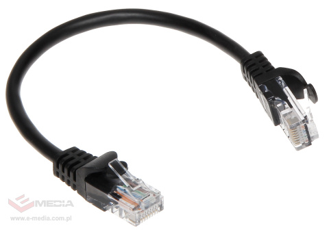 Patchcord RJ45/0.2-BLACK 0.2m