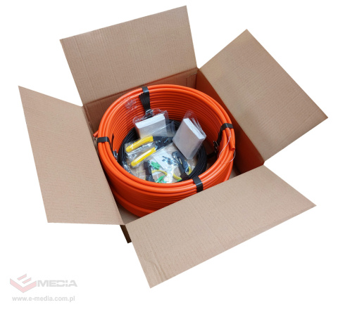 Fiber optic kit for self-assembly 100m