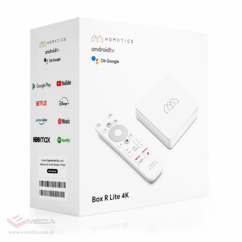 Android SMART TV Homatics Box R 4K Lite Android 11 certyfikowany