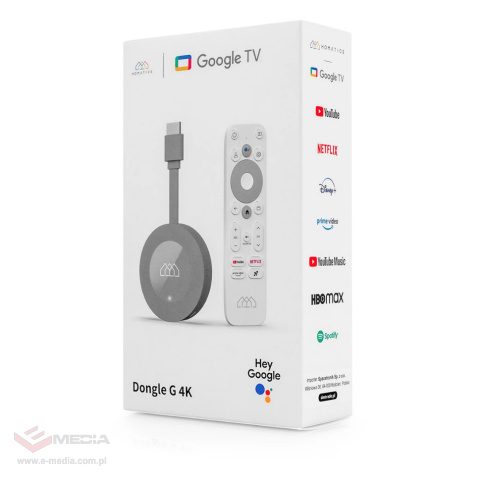 Android SMART TV Homatics Dongle G 4K Android 11 z certyfikatami