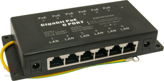 Gigabit POE injector 6-port