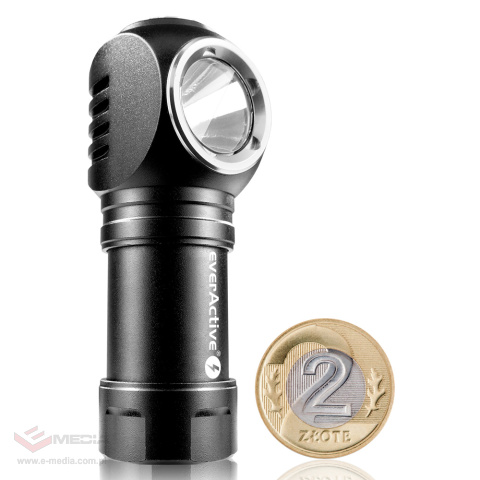 Ładowalna latarka ręczna/czołowa diodowa LED everActive FL-55R Dripple