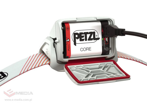 Stirnlampe, Petzl Actik Core Stirnlampe rot - 5 Jahre Garantie!