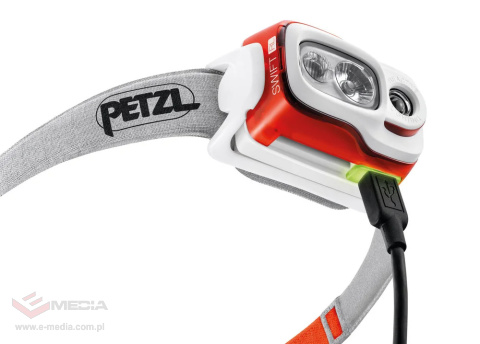 Latarka czołowa, czołówka Petzl Swift RL czarna - 5 lat gwarancji