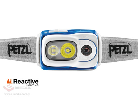 Latarka czołowa, czołówka Petzl Swift RL niebieska - 5 lat gwarancji