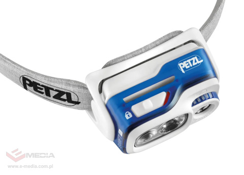 Latarka czołowa, czołówka Petzl Swift RL niebieska - 5 lat gwarancji