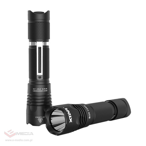 LED hand flashlight Xtar B20 1200 - set with battery, charger and holster