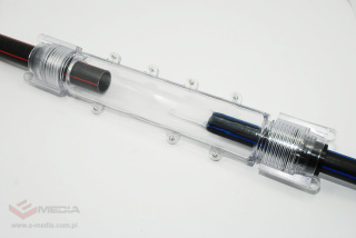 Connector, two-part straight connector for HDPE pipe 40 mm, (transparent, transparent)