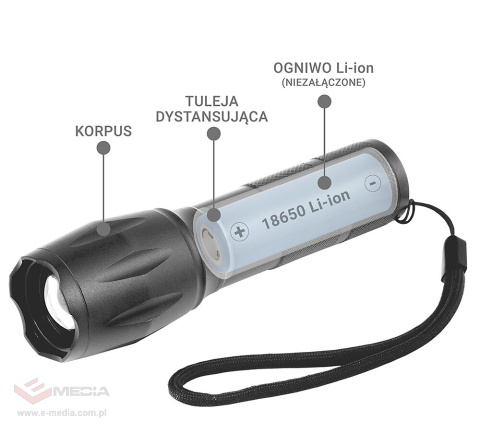 Zestaw lamp rowerowych diodowych (LED) everActive FL-600 wraz z uchwytem + everActive TL-X2