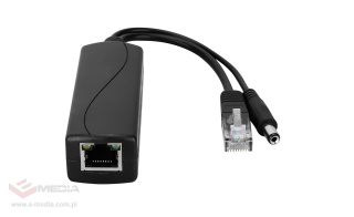 Adapter / Przetwornica PoE 48V -> 12V 2A Adapter PoE