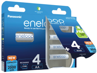 Akumulatorki MIX 4 x R6/AA + 4 x R03/AAA Panasonic Eneloop BK-KJMCDE44E 8BE (blister)