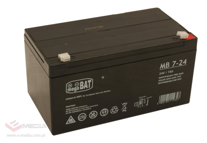 VRLA AGM Batterie 24V/7Ah