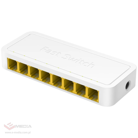 8-portowy przełącznik SWITCH domowy Cudy FS108D 10/100 Mbps