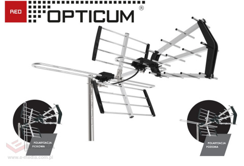 ANTENA DVB-T Opticum AX 900 LTE Combo Lite VHF(H/V) + UHF