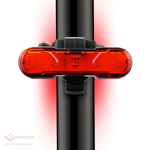 Ładowalna lampka rowerowa tylna LED everActive TL-X5R Night Rider