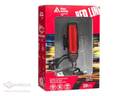 Lampka rowerowa tylna LED MacTronic Red Line ABR0021