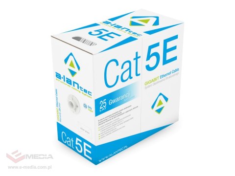 Kabel F/UTP kat.5e LSOH 4x2x24AWG Eca 305m 25 lat gwarancji, badanie jakości laboratorium INTERTEK (USA) ALANTEC