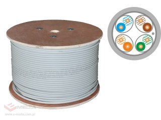 Kable F/FTP kat.6A LSOH 4x2x23AWG Dca 500m (10Gb/s) 25 lat gwarancji, badanie jakości laboratorium FORCE ALANTEC