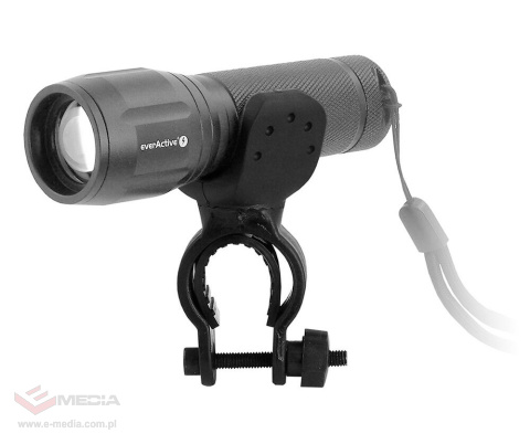 Lampka rowerowa przednia: latarka LED everActive FL-300+ Cree XP-G3 350 lumenów + uchwyt rowerowy