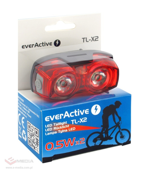 Lampka rowerowa tylna everActive TL-X2