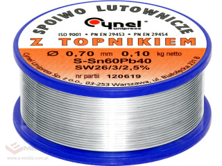 Cyna lutownicza 0,70/100g/spoiwo