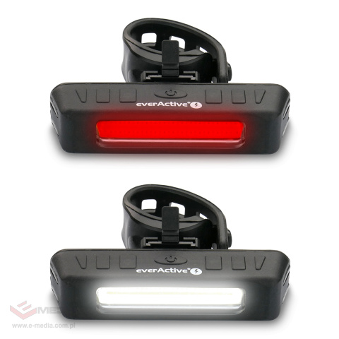 Zestaw dwóch ładowalnych lampek rowerowych everActive BL-150R DualBeam