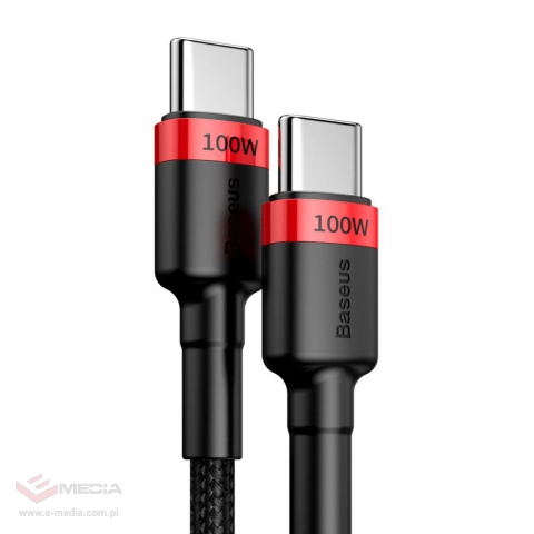 Kabel przewód USB-C PD 2.0 2m Baseus Cafule Quick Charge 3.0 5A z obsługą szybkiego ładowania 100W