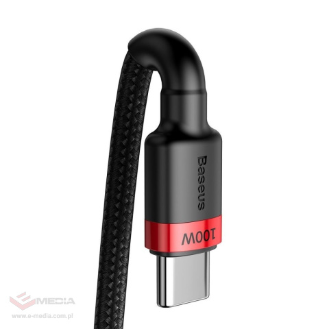 Kabel przewód USB-C PD 2.0 2m Baseus Cafule Quick Charge 3.0 5A z obsługą szybkiego ładowania 100W