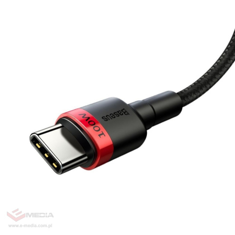 Kabel przewód USB-C PD 2.0 2m Baseus Cafule Quick Charge 3.0 5A z obsługą szybkiego ładowania 100W