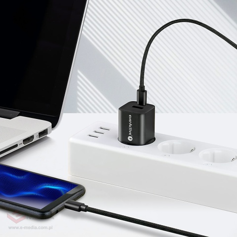 Kabel przewód USB-C PD 200cm Power Delivery 3A z obsługą szybkiego ładowania 60W