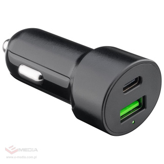 Car charger with USB socket Quick Charge 3.0 + USB-C PD Goobay 39908 48W