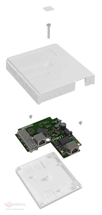 MikroTik GPEN21 PoE-Injektor mit Management, 2x GE, 1x SFP