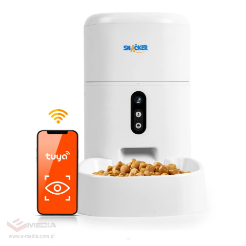 Smart podajnik karmy dla zwierząt z kamerą Wi-Fi Pet Feeder Smart Tuya Spacetronik Snacker SP-BLF52