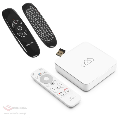 Android SMART TV Homatics Box R 4K Android 11 WiFi z cert. Google i Netflix + klawiatura bluetooth KS-3