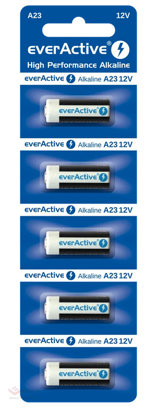 5 x baterie alkaliczne everActive 23A 12V