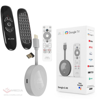 Android SMART TV Homatics Dongle G 4K Android 11 z certyfikatami + klawiatura bluetooth KS-3