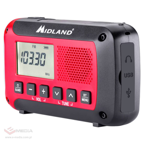 Radio alarmowe Midland ER250 AM/FM/BT